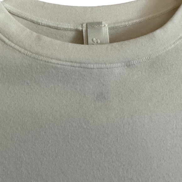 SKIMS Cream Ivory Crewneck Long Sleeve Tshirt Top Small - Picture 5 of 12